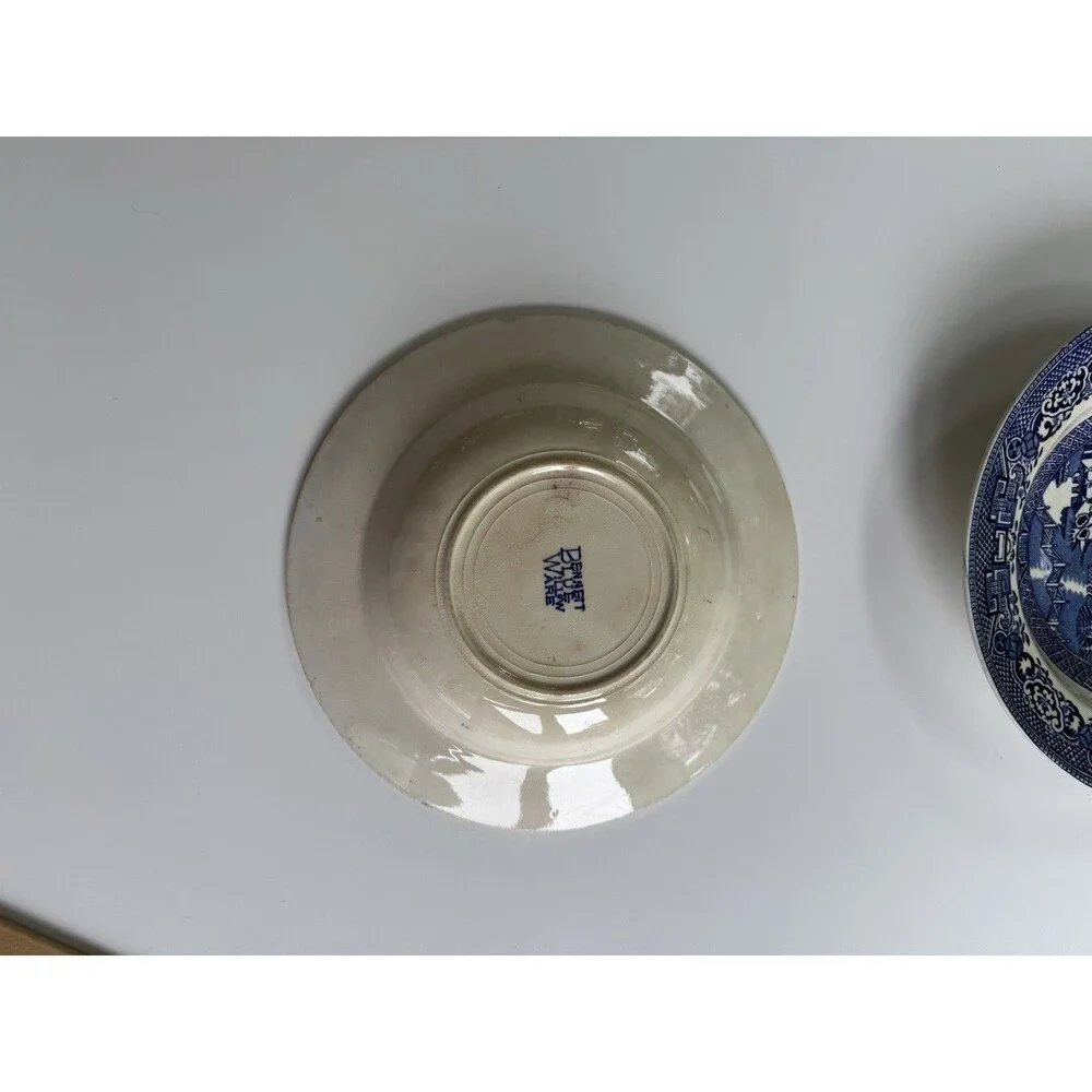 Blue Willow 9 Inch Soup Salad Bowls Set Of 2 England See Photos & Description